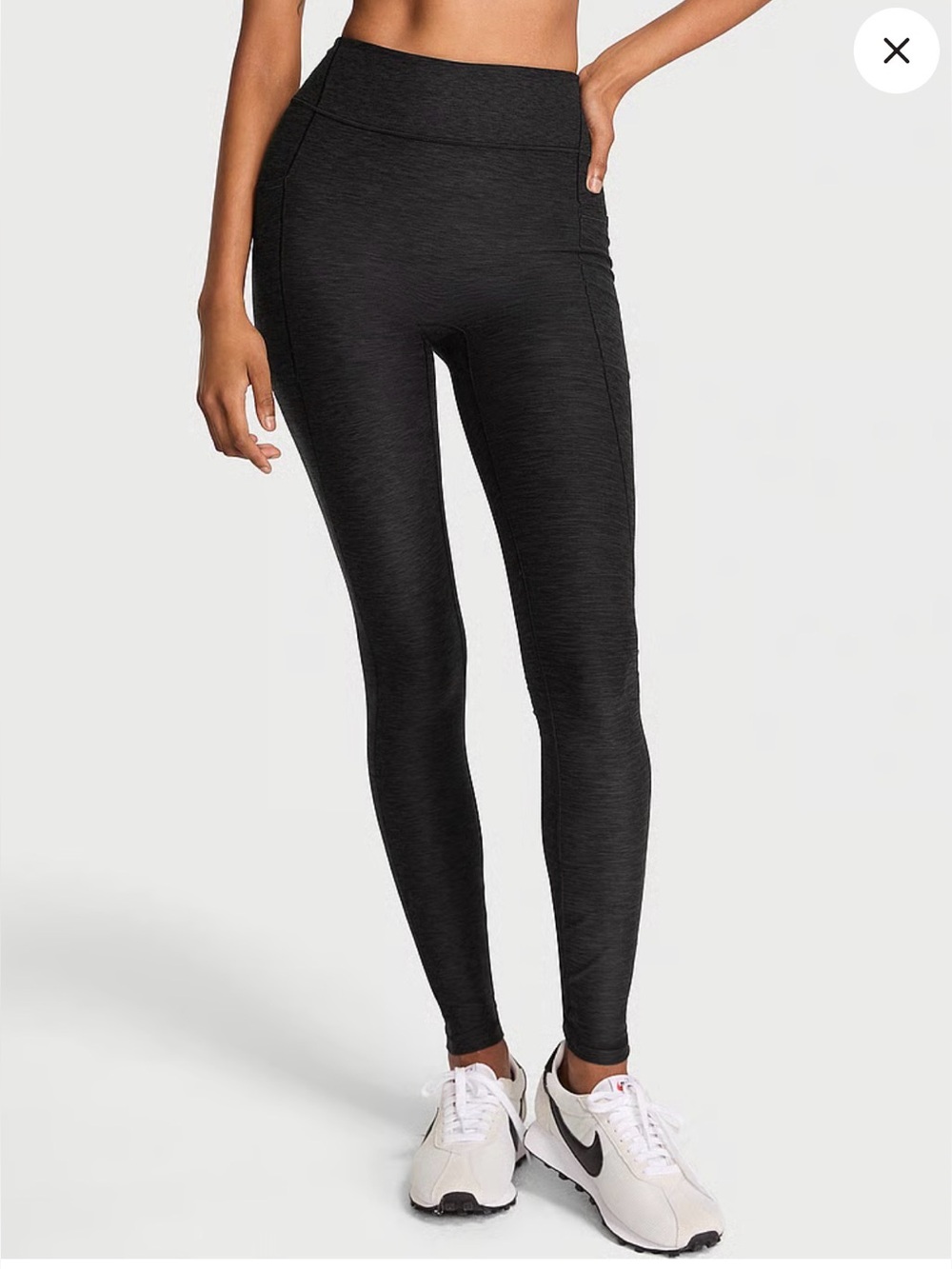 Victoria's Secret Essential Pocket Leggings XS Heather Grey Onyx
